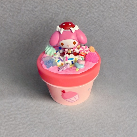 Decoden Small Jar - My Melody Candy Themed Kawaii Junk Case Plastic Container - Picture 2 of 7